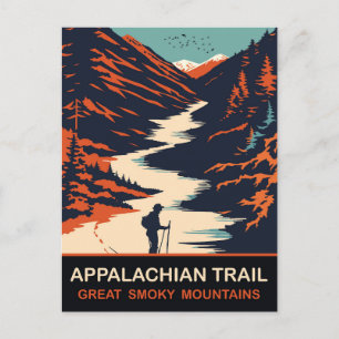 Cartão Postal Trilha Appalachian, Grandes Montanhas Sombrias, Vi