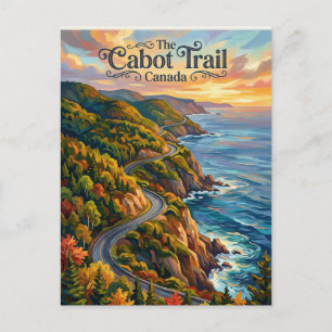 Cartão Postal Trilha Cabot Canadá