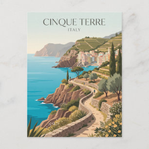 Cartão Postal Trilha Costeira Cinque Terre Itália
