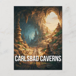 Cartão Postal Trilha da Caverna do Parque Nacional Carlsbad Cave