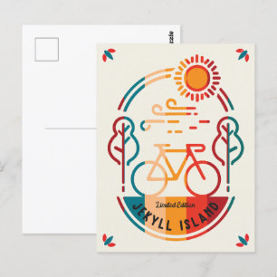 Cartão Postal Trilha de Bike da Ilha de Jekyll