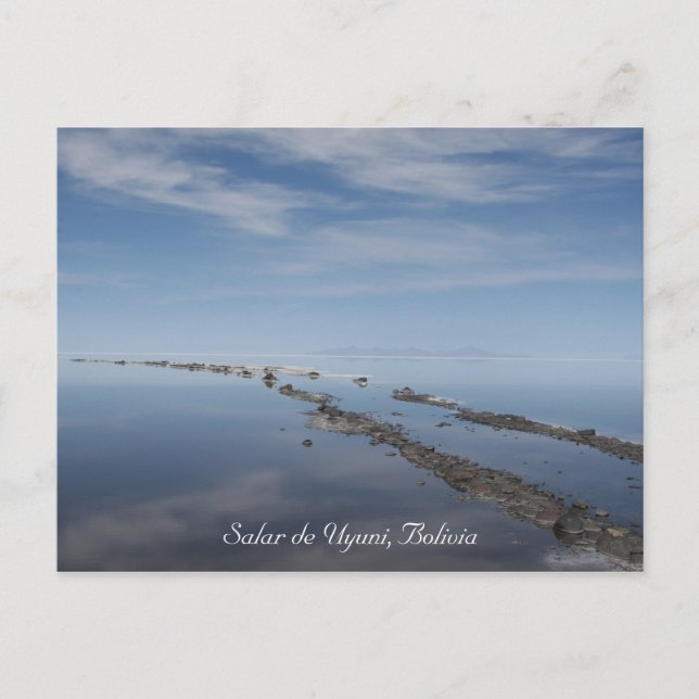 Cartão Postal trilha de sal de uyuni (Frente)