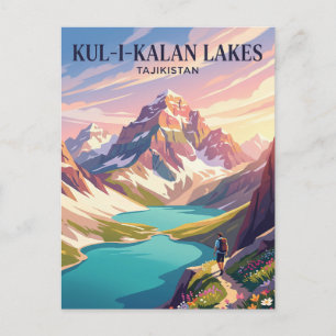 Cartão Postal Trilha dos Lagos Kul-i-Kalan Tajiquistão
