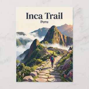 Cartão Postal Trilha Inca Peru