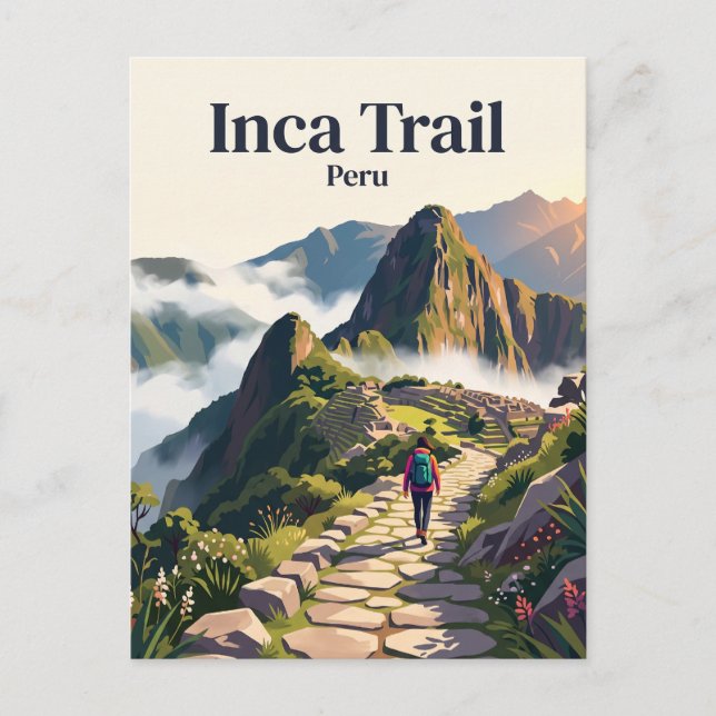Cartão Postal Trilha Inca Peru (Frente)