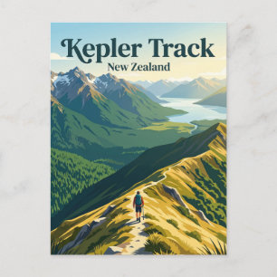 Cartão Postal Trilha Kepler Nova Zelândia