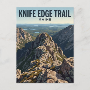 Cartão Postal Trilha Knife Edge, Katahdin Maine