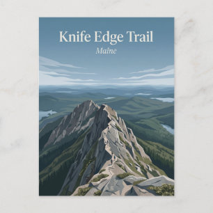 Cartão Postal Trilha Knife Edge, Katahdin Maine