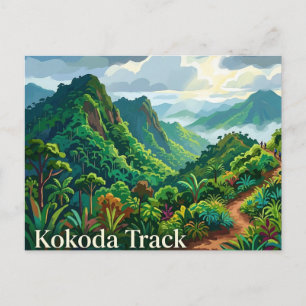 Cartão Postal Trilha Kokoda Papua-Nova Guiné