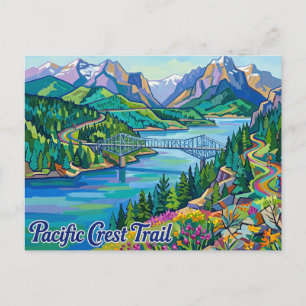 Cartão Postal Trilha Pacific Crest, Cascade Locks Oregon