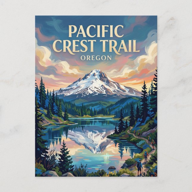Cartão Postal Trilha Pacific Crest EUA (Frente)