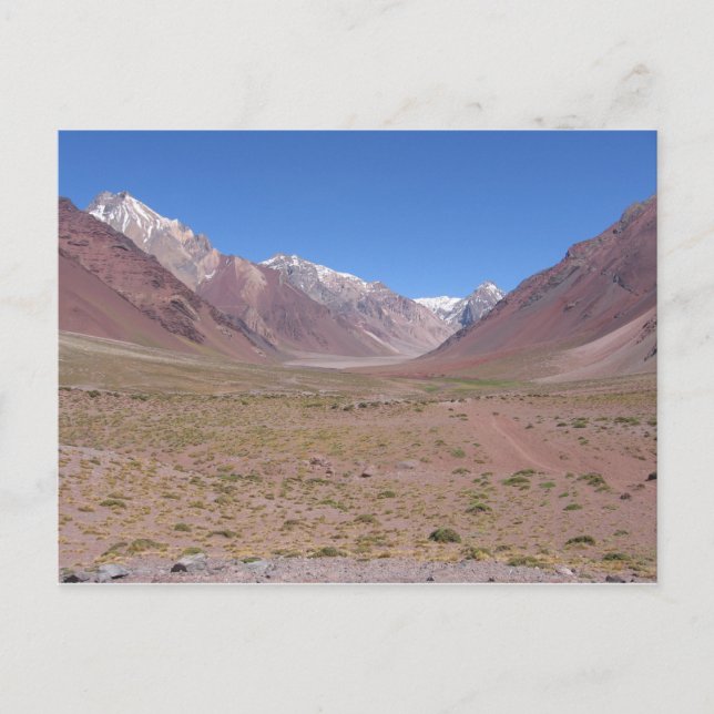 Cartão Postal Trilha para a Montanha Aconcagua, Argentina (Frente)