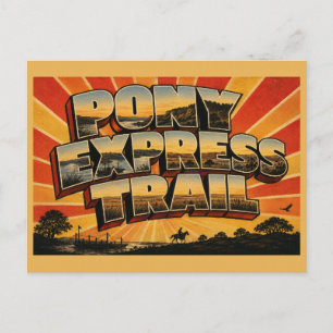Cartão Postal Trilha Pony Express Trail Missouri River Prairie B