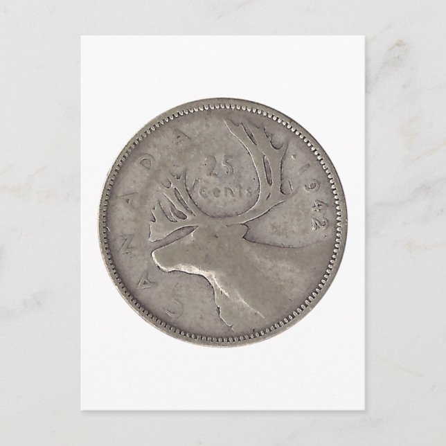 Cartão Postal Trimestre Canadense 1942 (Frente)