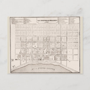 Cartão Postal Trimestre francês MAP 1735