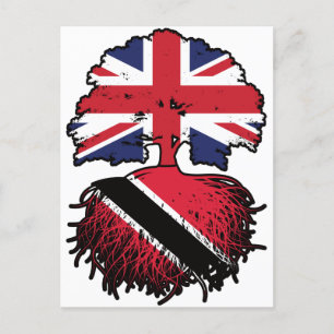 Cartão Postal Trinidad e Tobago - Árvore britânica trinidadiana