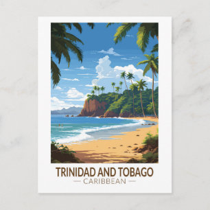 Cartão Postal Trinidad e Tobago Caribe a arte Viagem