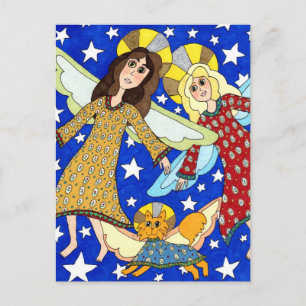 Cartão Postal Trío de Anjos