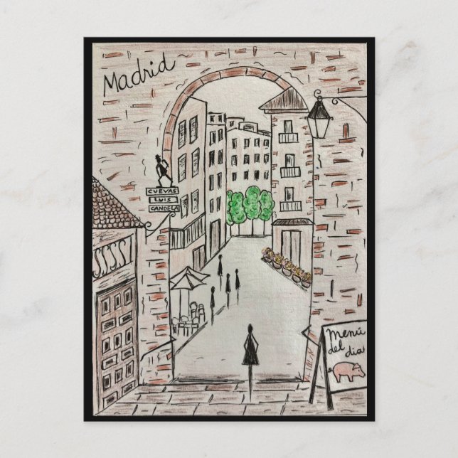 Cartão Postal trip to Europe (Frente)