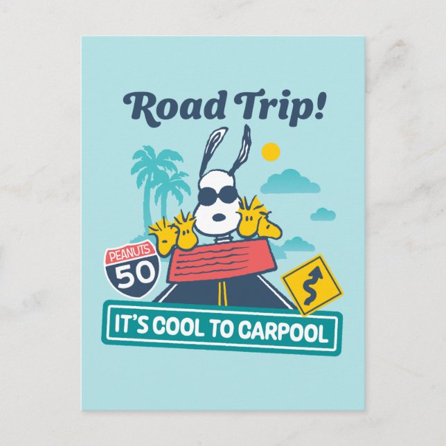 Cartão Postal Trippin rodoviário | Amendoins É Legal Carpool (Frente)
