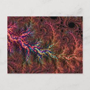 Cartão Postal Trippy Fractal