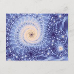 Cartão Postal Trippy Psychedelic Starstorm Fine Fractal
