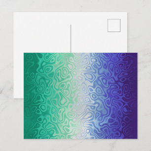 Cartão Postal Trippy Ripply Funky Boho MLM Homens que Amam Homen