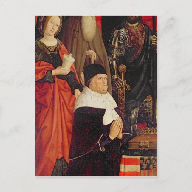 Cartão Postal Triptych de Moisés e o Burning Bush (Frente)