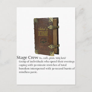 Cartão Postal Tripulação do palco