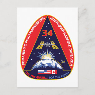 Cartão Postal Tripulações de Expedição: Expedição 34 Pat