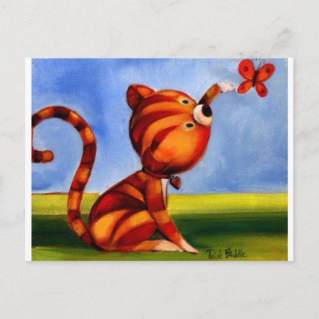 Cartão Postal Trish Biddle Kitty Filha 3 de 3 (Frente)