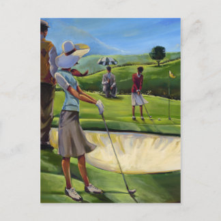 Cartão Postal Trish Biddle - Senhoras Golf
