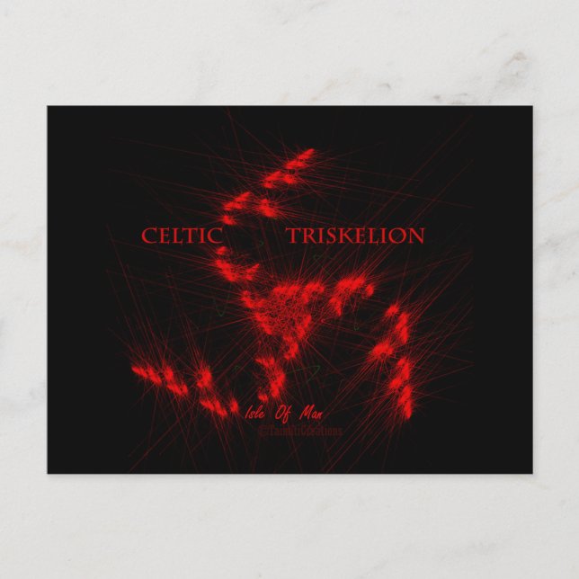 CARTÃO POSTAL ☼ TRISKELION - CRENÇA CELTICA ☼ (Frente)