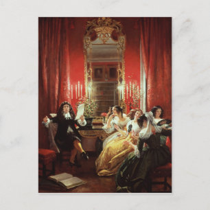 Cartão Postal Trissotin Lendo seu Sonnet