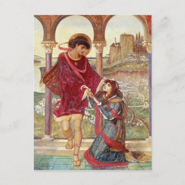 Cartão Postal Tristan e Iseult, 1876 (Frente)