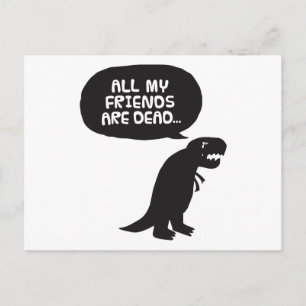 Cartão Postal Triste Dinossauro