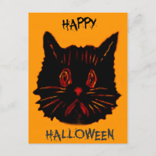 Cartão Postal Triste Infeliz Frown Sombrio Sombrio Baixo Gato Pr