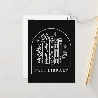 Cartão Postal Troca de livros de biblioteca gratuita