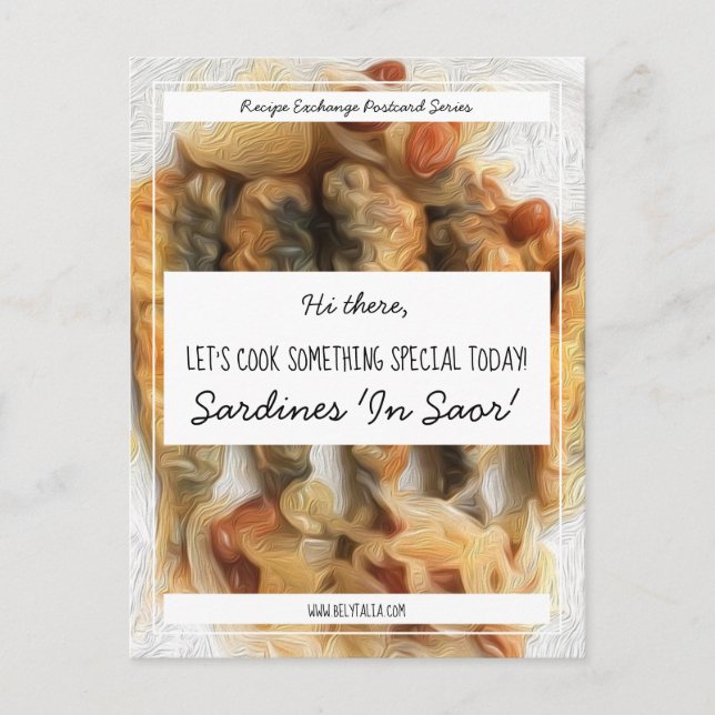 Cartão Postal Troca de Receita de Script Preto Branco Personaliz (Frente)