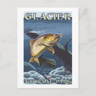 Cartão Postal Troço De Pesca De Trutas