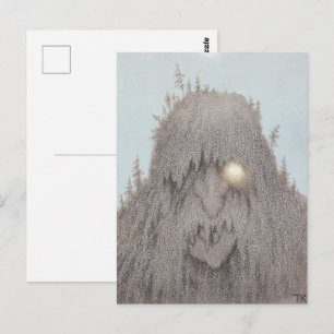 Cartão Postal Troll da Floresta Theodor Kittelsen