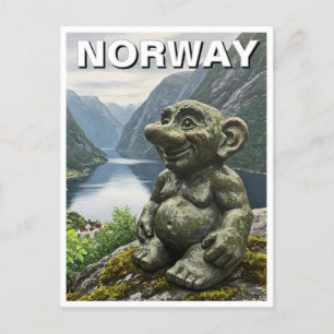 Cartão Postal Troll da Noruega