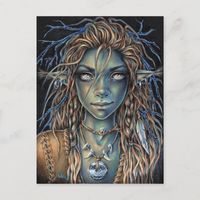 Cartão Postal Troll Girl (Frente)