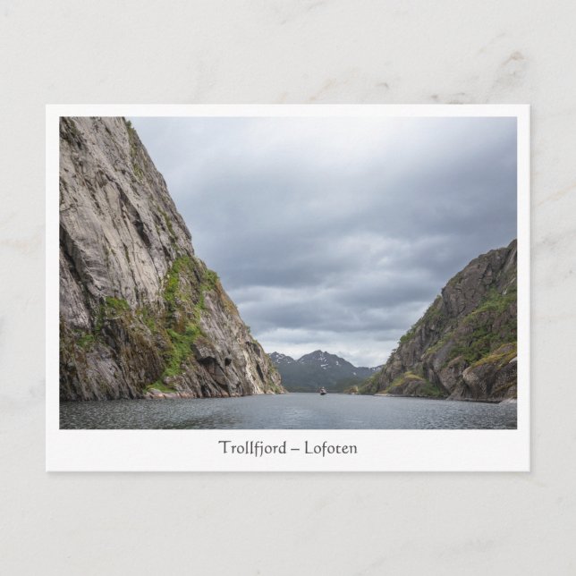 Cartão Postal Trollfjord Lofoten (Frente)