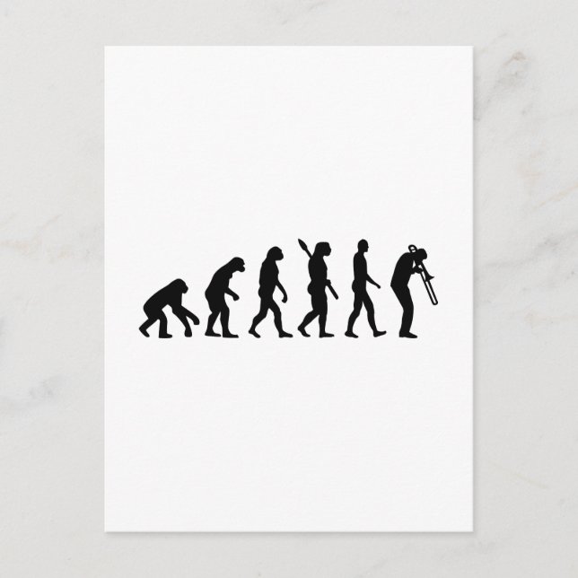 Cartão Postal Trombone de Evolução (Frente)