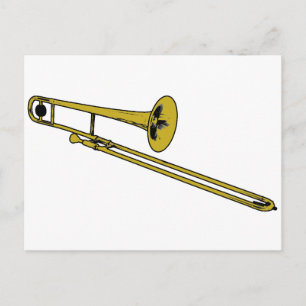 Cartão Postal Trombone Gear
