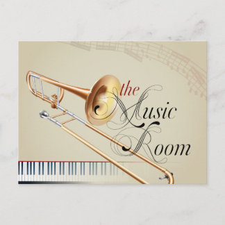 Cartão Postal Trombone Music Room