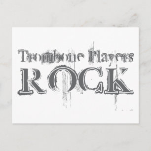 Cartão Postal Trombone Players Rock
