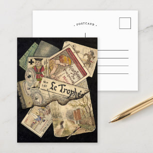 Cartão Postal Trompe l’œil   E. Delcroix
