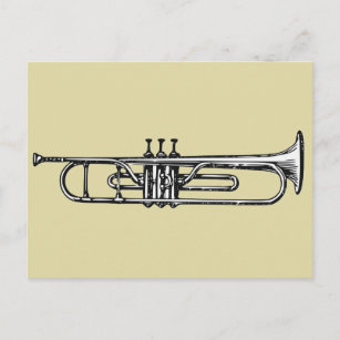 Cartão Postal Trompete
